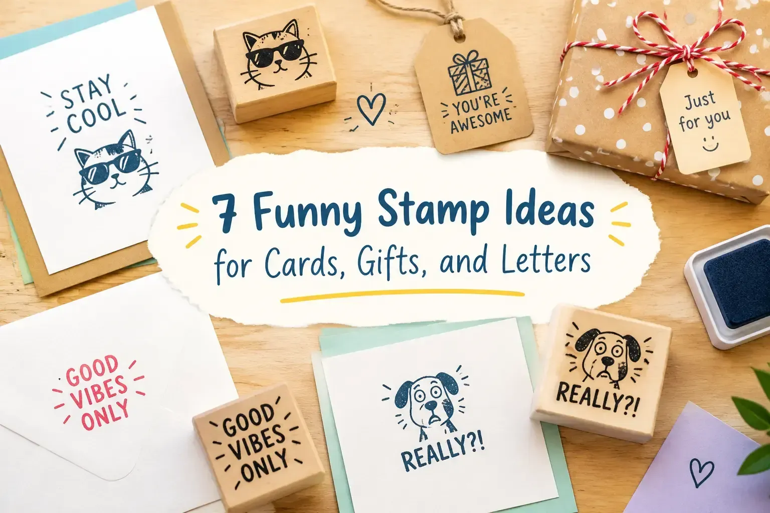 7 Funny Stamp Ideas for Cards Gifts and Letters